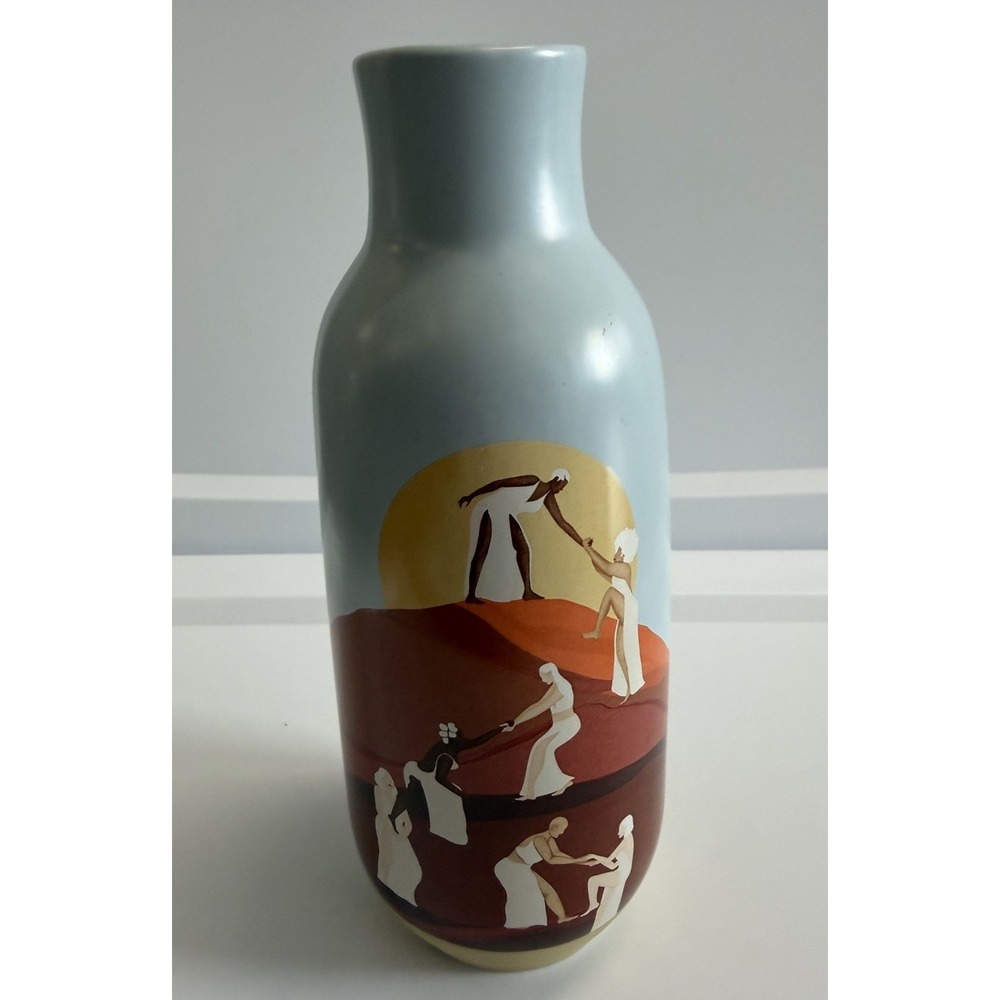 World Market Kolor Me Koby Helping Women Ceramic Vase Melissa Koby 10"